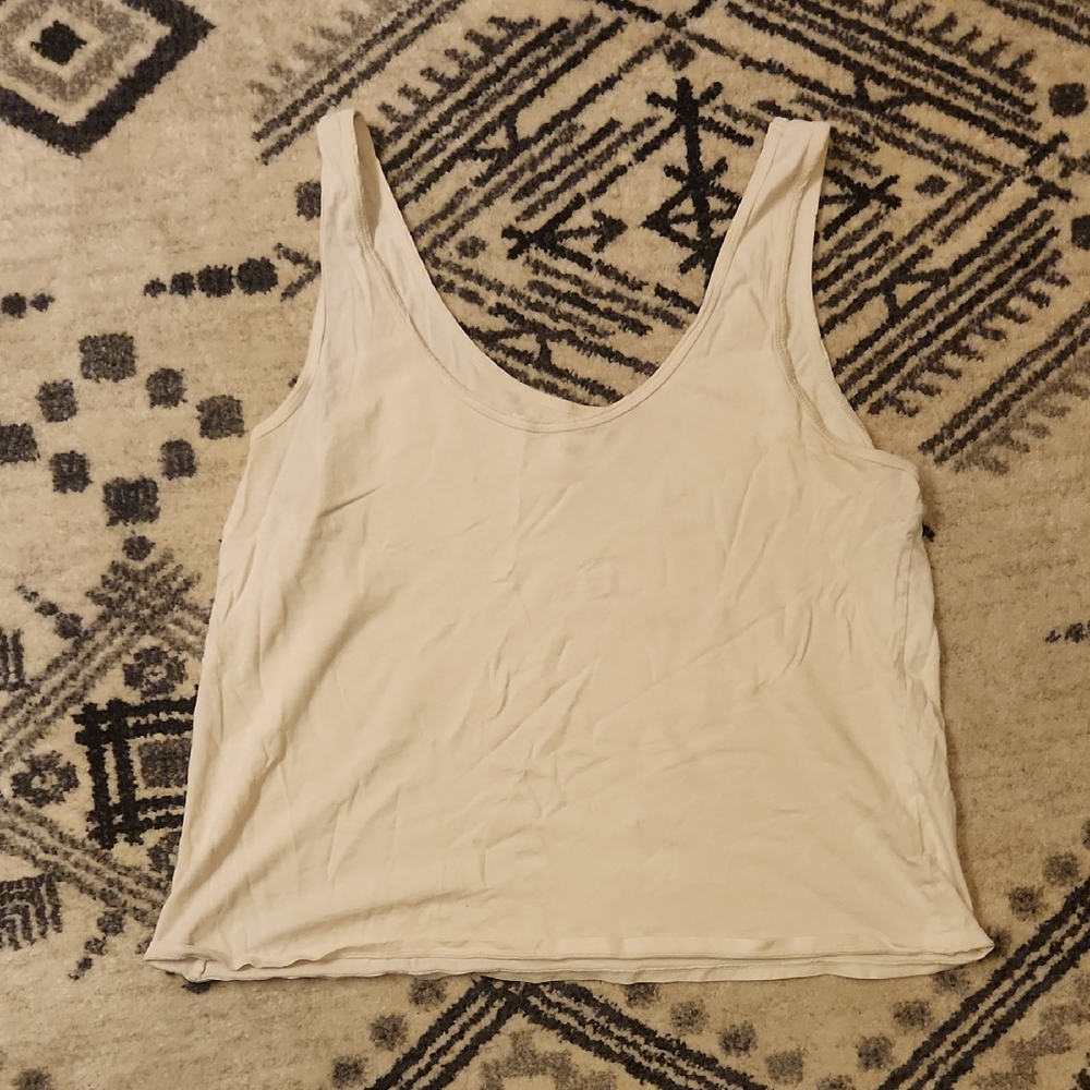 Mate The Label Organic Cotton Layering Tank In Bone - Picture 3 of 6